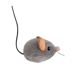 Catstages Squeak Squeak Mouse Grey Cat Toy