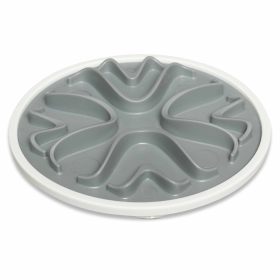 Messy Cats Interactive Slow Feeder Cool Grey 6"