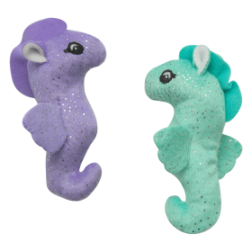 SnugArooz Kitty Seahorse w/ Catnip Cat Toy 4" 2pk