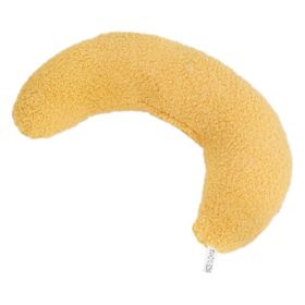 Soft Fluffy U-shaped Stuffed Pillow for Small Dog Cat Kitten Puppy Neck Pillow - YELLOW