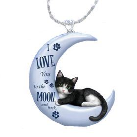 New Necklace Moon Small Black Cat Acrylic Material Necklace Ornament Accessories - Kitten