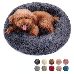 Soft Dog Bed Cat Beds Cat Sleeping Plush Mat Cushion Kitten Nest Sofa Kennel For Puppy Colorful Fluffy Warm Comfortable Pet Bed - blue - 40cm