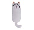 Cat Catnip Toys Playing Teeth Cleaning Plush Pillow Scratcher Pet Catnip Teeth Grinding Chew Toys - Gray