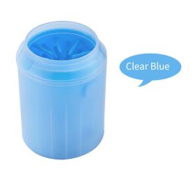 1pc Pet Paw Cleaner. Pet Cleaning Foot Cup For Dog And Cat; Pet Grooming Supplies - Blue - S