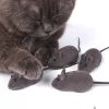 Simulated Mouse Cat Toy For Dog & Cat; Cat Play Toy; Interactive Cat Toys; pack of 3; Random Color; 5.4*1.1in - pack of 3