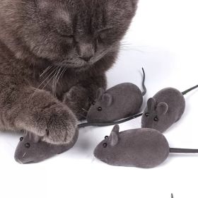 Simulated Mouse Cat Toy For Dog & Cat; Cat Play Toy; Interactive Cat Toys; pack of 3; Random Color; 5.4*1.1in - pack of 3