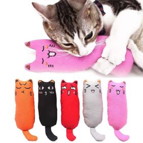 Catnip Toy; Cat Chew Toy Bite Resistant Catnip Toys; pack of 3; Catnip Filled Cartoon Mice Cat Teething Chew Toy - pack of 3 (random colors)