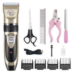 Dog Clippers Low Noise Pet Clippers Rechargeable Trimmer Cordless Grooming Tool - Dog Clippers set