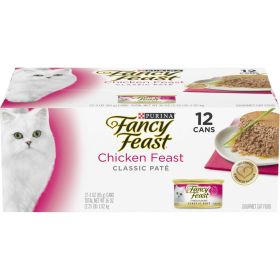 Purina Fancy Feast Classic Pate Wet Cat Food Chicken 3 oz Cans - Fancy Feast