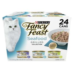 Purina Fancy Feast Wet Cat Food Seafood, 3 oz Cans (24 Pack) - Fancy Feast