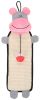 Pet Life Paw-Pleasant Eco-Natural Sisal And Jute Hanging Carpet Kitty Cat Scratcher With Toy - Pink / Grey