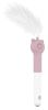 Pet Life 'KITIQUE" 3-in-1 Retractable and Extendable Feathered and Laser Wand Kitty Cat Teaser - Pink