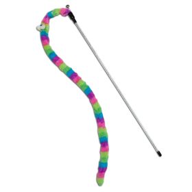 Touchcat Worm-Tail Designer Wand Cat Teaser - Rainbow