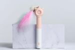 Pet Life 'KITIQUE" 3-in-1 Retractable and Extendable Feathered and Laser Wand Kitty Cat Teaser - Pink