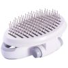 Pet Life 'Gyrater' Travel Self-Cleaning Swivel Grooming Pet Pin Brush - Default