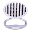 Pet Life 'Gyrater' Travel Self-Cleaning Swivel Grooming Pet Pin Brush - Default