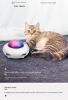 Gravitational companionship can automatically tease the cat feathers and the cat can automatically take away the hair UFO intelligent pet toy - white