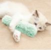 1Pc Plush Cat Pillow; Contains catnip and ringing paper; cat chew toys - Orange