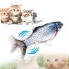 Pet Soft Electronic Fish Shape Cat Toy Electric USB Charging Simulation Fish Toys Funny Cat Chewing Playing Supplies Dropshiping - default