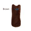 2pcs Funny Cat Pet Toys Molar Cleaning Cat Supplies Catnip Mini Plush Toys Fashion Stuffed Interactive Pet Companion Products - Brown - 2pcs