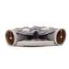 Collapsible Cat Tunnel Bed;  Hide Tunnel for Indoor Cats with Hanging Toys and Cushion Mat;  XH - Gray