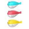 Fish Shape Built-in Small Bell Cat Pet Toothbrush Refillable Catnip Simulation Fish Teeth Cleaning 2 in 1 Chew Toys - yellow