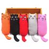 Catnip Toy; Cat Chew Toy Bite Resistant Catnip Toys; pack of 3; Catnip Filled Cartoon Mice Cat Teething Chew Toy - Black