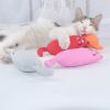 Cat Catnip Toys Playing Teeth Cleaning Plush Pillow Scratcher Pet Catnip Teeth Grinding Chew Toys - Gray