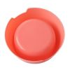 1Pc High Quality Solid Color Pet Bowls Candy-Colored Lightweight Plastic Single Bowl Small Dog Cat Pet Bowl Pet Feeding Supplies - pink - S