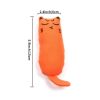 Catnip Toy; Cat Chew Toy Bite Resistant Catnip Toys; pack of 3; Catnip Filled Cartoon Mice Cat Teething Chew Toy - Orange