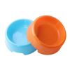 1Pc High Quality Solid Color Pet Bowls Candy-Colored Lightweight Plastic Single Bowl Small Dog Cat Pet Bowl Pet Feeding Supplies - orange - S