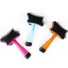 Plastic Push Brush for Cat and Dogs Pet Groom Bath Brush Hair Removal Brush Best Price - Yellow