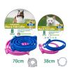 Boxed Anti Flea And Tick Dog Collar Dog Antiparasitic Collar Cat Mosquitoes Insect Repellent Retractable Deworming Pet Accessories - pink - 38cm