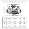 Pet Feeding Bowls Stainless Steel Non-slip Dog Bowl Durable Anti-fall Cat Puppy Feeder For Dogs Teddy Golden Retriever - orange