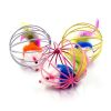 Cat Teasing Play Toy With Rat 1pc; Cat Interactive Toys; pack of 2; Diameter: 2.4in - pack of 2 (Random Color)