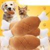 Double-bone Chicken Leg Plush Toy Vocal Connotation BB Pet Dog Cat Toy Supplies.dog chew toy - Chicken Leg Toy