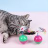 Plush Mouse Decor Cat Teaser Toy With Rustling; cat toy - Red Green