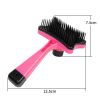 Plastic Push Brush for Cat and Dogs Pet Groom Bath Brush Hair Removal Brush Best Price - Yellow