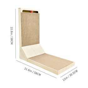 L-shaped Vertical Cat Scratching Mat; Interactive Toys For Indoor Cats; Pet Toy Cat Scratcher Pad