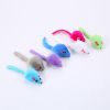 5pcs Color Plush Mouse; Cat Toy Mice