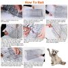 Humane Cat Trap Cage Catch Release Live Animal Rodent Cage Collapsible Galvanized Wire for Raccoons Beavers Groundhogs Foxes Armadillos