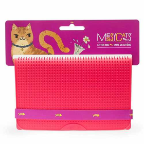 Messy Cats Silicone Litter Mat (Color: Watermelon)