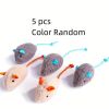 Cat Toys Plush Simulation Mouse Shaped Toy For Cats Kitten Interactive Toy Pet Supplies Pet Toy