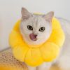 Puppy & Cat Plush Floral Shape Soft Elizabethan Adjustable Collar For Cat Wound Healing Protective