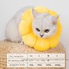 Puppy & Cat Plush Floral Shape Soft Elizabethan Adjustable Collar For Cat Wound Healing Protective