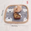 Warming Pet Pad Cartoon Paw Print Cat Warm Bed Plush Sleeping Pad For Small Puppy Dogs Kitten