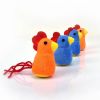 Blue/Orange Plush Cartoon Chick Pet Toy With Catnip Cute Interactive Kitten Puppet Toys Chew And Anti-boring Pet Game Supplies