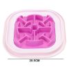 ABS Creative Dog Cat Feeders Anti Choke Food Separate Bowl Non-toxic Pet Plate Kitten Puppy Slow Eating Accessories